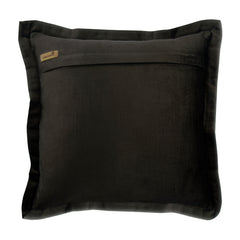Charcoal Crystal Palace - Charcoal Gray Velvet Throw Pillow Cover