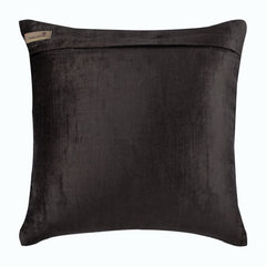 Charcoal Spill - Charcoal Gray Velvet Decorative Euro Sham
