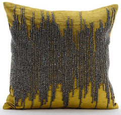 Charcoal Spill - Charcoal Gray Velvet Decorative Euro Sham