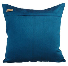 Chevron Escape - Blue Velvet Throw Pillow Cover