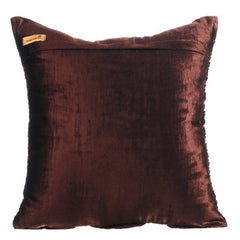 Chocolate Brown Beauty - Chocolate Brown Velvet Throw Pillow Cover