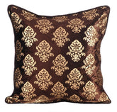 Classic Gold Damask Pillow Cover