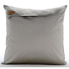 Cranberry Circuit - Gray Taffeta Decorative Euro Sham