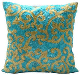 Creative Ribbons Blue Decorative Euro Sham