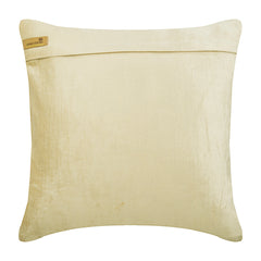 Crystal Argyle - Ecru Velvet Throw Pillow Cover