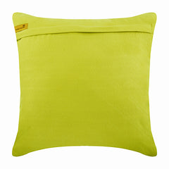 Crystal Lady - Apple Green Suede Throw Pillow Cover