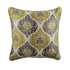 Damask Touch - Gold Jacquard Decorative Euro Sham