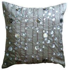 Diamond Strings Crystals Throw Pillow Cover