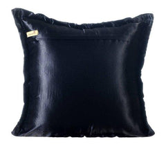 Dreamy Black - Black Satin Decorative Euro Sham