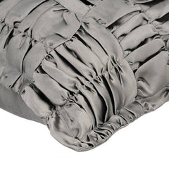 Dreamy Grey - Silver Satin Decorative Euro Sham