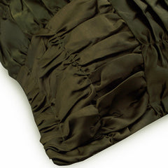 Dreamy Olive - Olive Green Satin Decorative Euro Sham