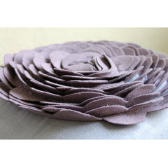 Dreamy Rose - Purple Suede Throw Pillow Cover