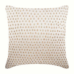 Drop Of Gold - Cream Taffeta Decorative Euro Sham