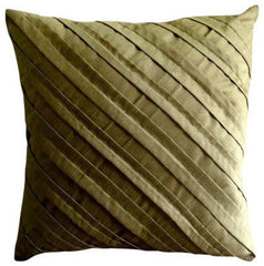 Earthy Affair Pintucks Throw Pillow Cover