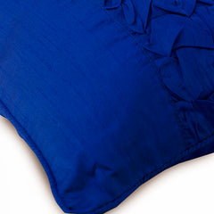 Electric Blue Knots - Blue Art Silk Decorative Euro Sham