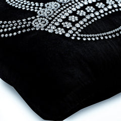 Emperors Crown - Black Velvet Decorative Euro Sham