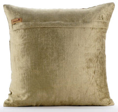 Enlightenment - Sage Green Velvet Throw Pillow Cover