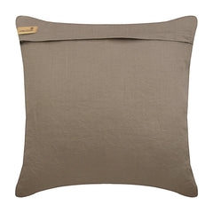 Evening In Paris - Mocha Cotton Linen Throw Pillow Cover