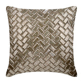 Evening In Paris - Mocha Cotton Linen Decorative Euro Sham