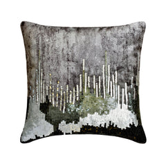 Exodus - Grey Velvet Decorative Euro Sham