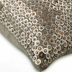 Exotic Lounge - Silver Art Silk Decorative Euro Sham