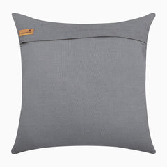 Faraway Tree - Gray Cotton Linen Throw Pillow Cover