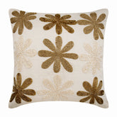 Floral Geisha - Ivory Linen Decorative Euro Sham