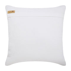 Floral Lake - White Cotton Canvas Throw Pillow Cover