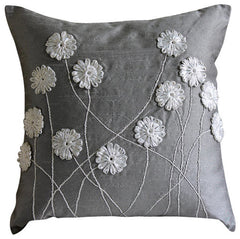 Floral Whispers Daisy Throw Pillow Cover