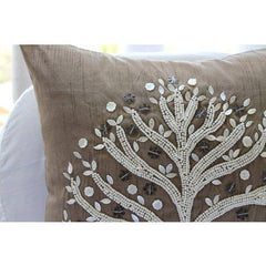 Fortune Tree Beaded Tree Decorative Euro Sham