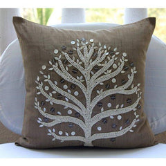 Fortune Tree Mother Of Pearl Decorative Euro Sham