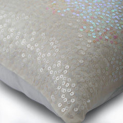 Frozen Sparkles Sequins Throw Pillow Cover