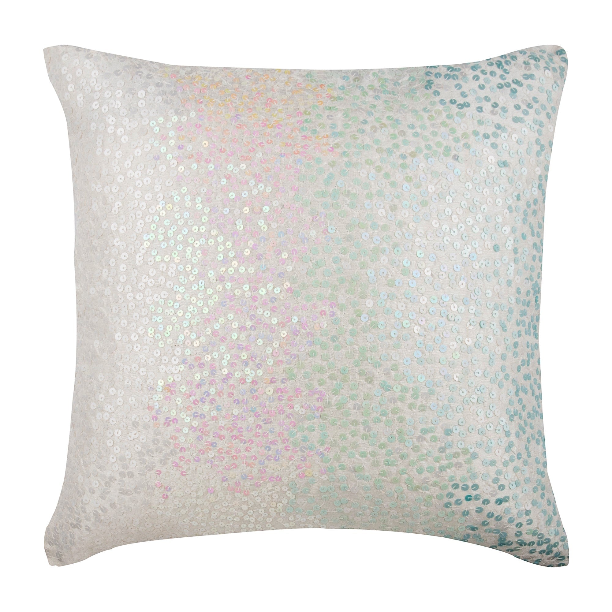 Frozen Sparkles Ombre Throw Pillow Cover
