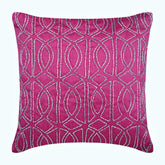Fuchsia N Silver Pillow Cover