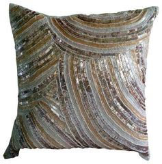 Gold Glamorous - Gold Art Silk Decorative Euro Sham