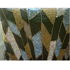 Glamorous Spalsh - Chcolate Brown Art Silk Decorative Euro Sham