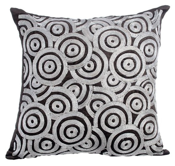 Go Silver Rings Pillow Cover