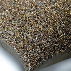 Gold Becomes Silver Silk Throw Pillow Cover