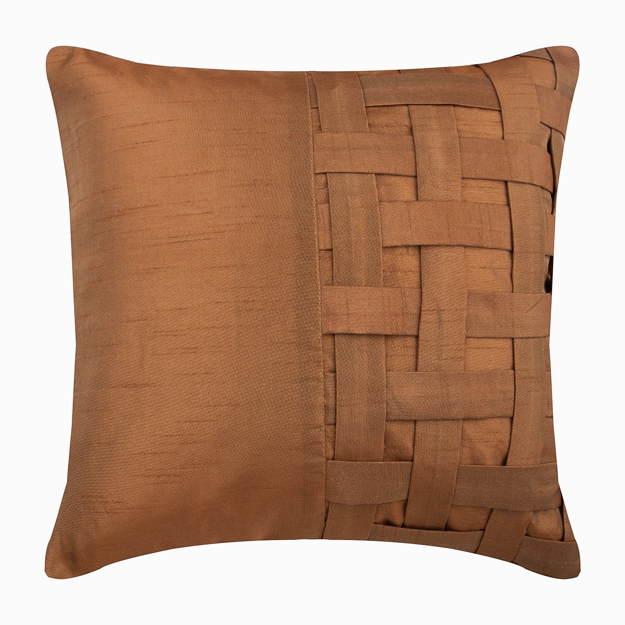 Gold Brown Bricks Euro Sham