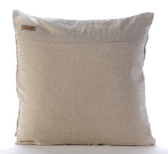 Gold Charm - Natural Beige Cotton Linen Throw Pillow Cover