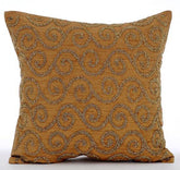 Gold Fest Silk Decorative Euro Sham