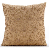 Gold Jardin - Gold Taffeta Decorative Euro Sham