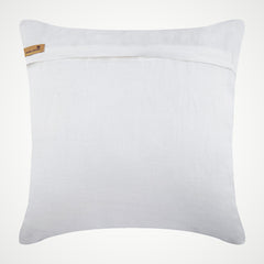 Gold Oak Tree - Ivory Cotton Linen Throw Pillow Cover