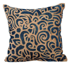 Gold Sapphires - Gold Velvet Decorative Euro Sham