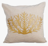 Gold Sea Weeds Pillow Cover