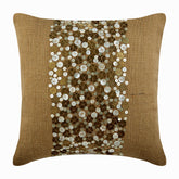 Gold Silver Sands Pillow Cover
