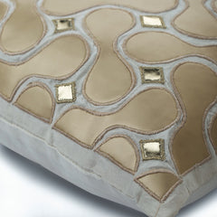 Gold Space - Gold Art Silk Decorative Euro Sham