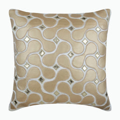 Gold Space - Gold Art Silk Decorative Euro Sham