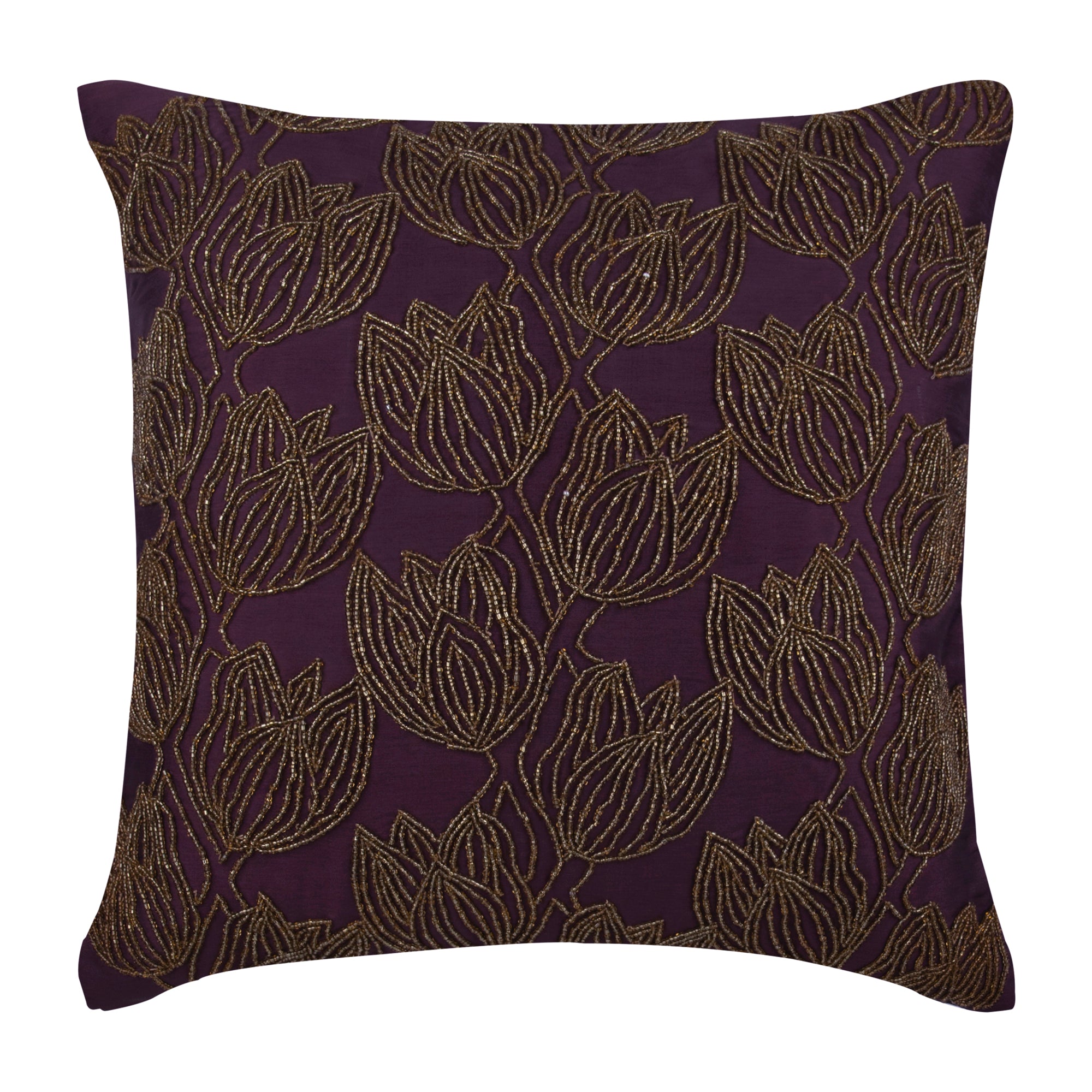 Gold Tulips Pillow Cover