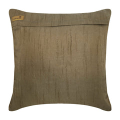 Gold Turkish Dream - Brown Silk Decorative Euro Sham